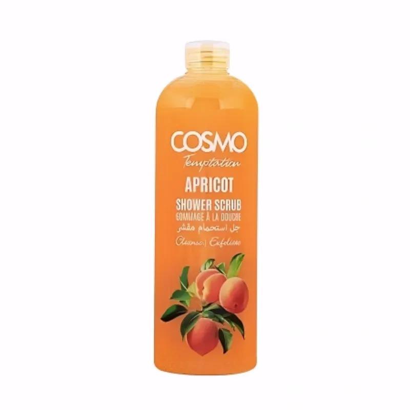 COSMO Temptation Apricot Shower Scrub 1000ml Deep Cleansing & Exfoliating Body Wash