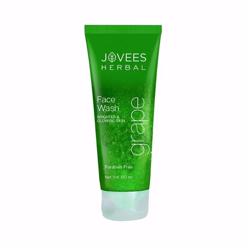 Jovees Herbal Face Wash Grape Brighter & Glowing Skin Paraben Free 120Ml