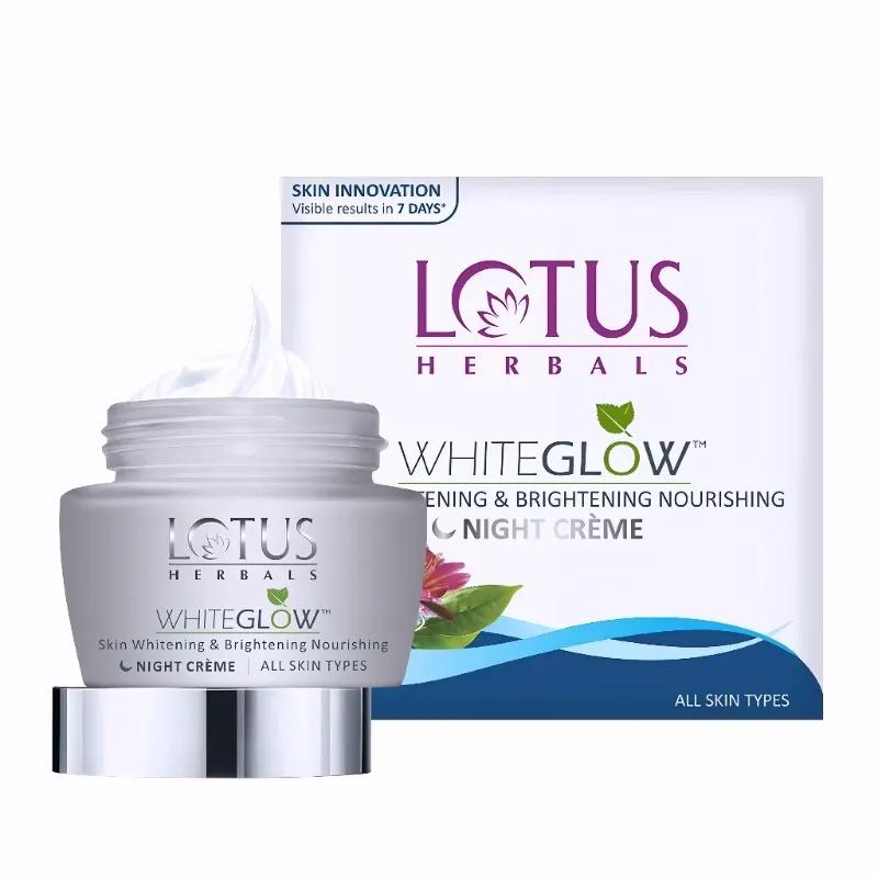 Lotus Herbals White Glow Skin Whitening and Brightening Nourishing Night Creme