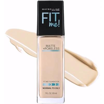 Maybelline New York Fit Me Matte+Poreless Liquid Foundation, 102 Light Beige, 30ml